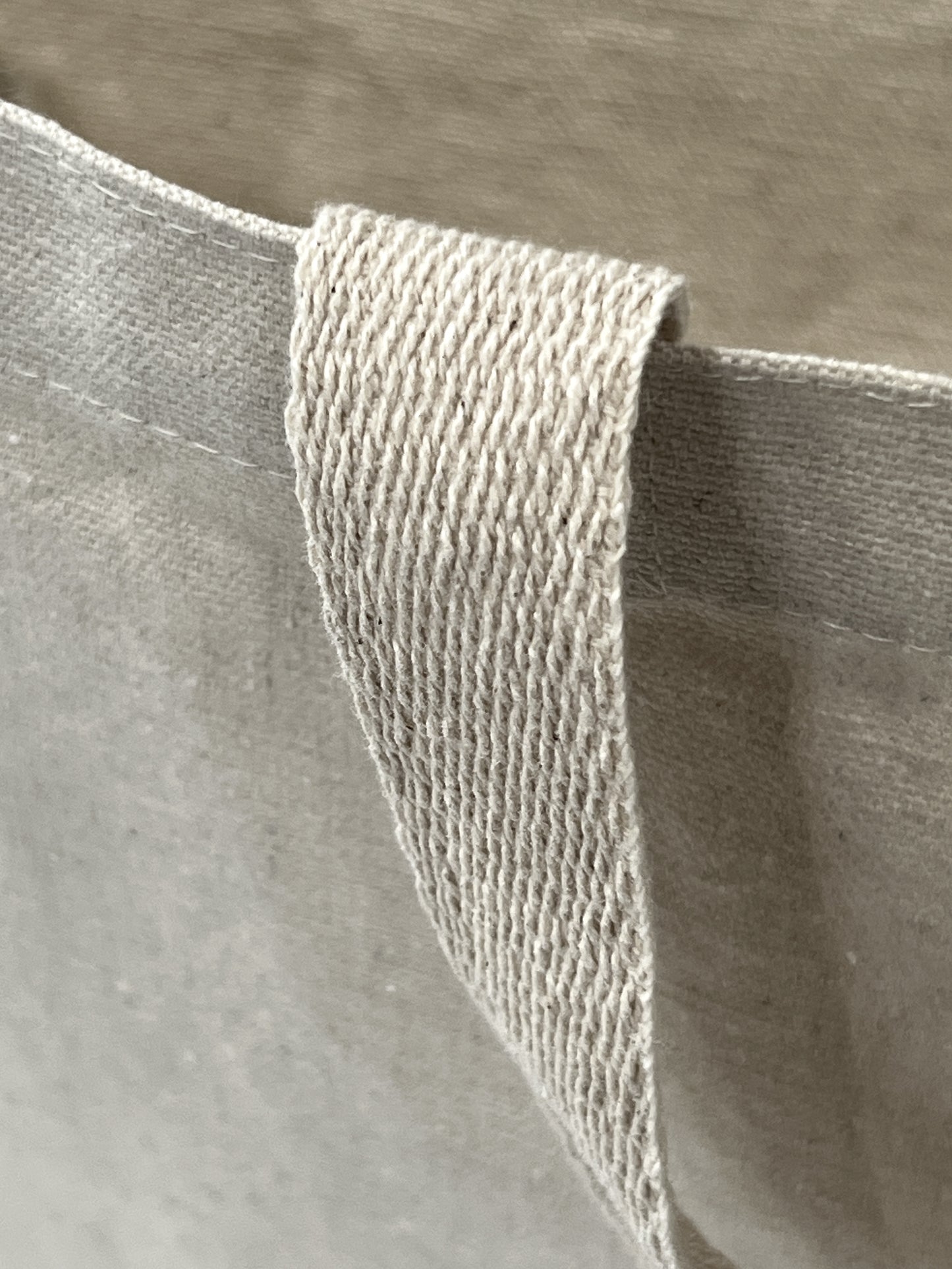 Dense Canvas tote bag handles