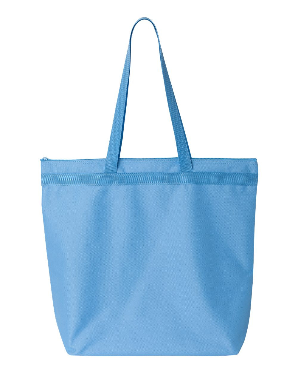 Large Zippered Polyester Tote Bag