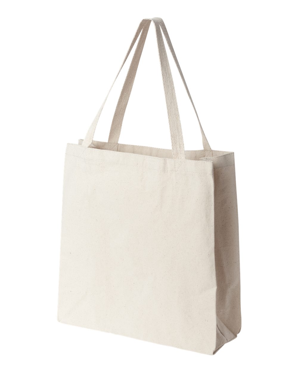 12oz cotton canvas gusset shopping tote