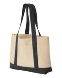 durable canvas shopping bag beach tote