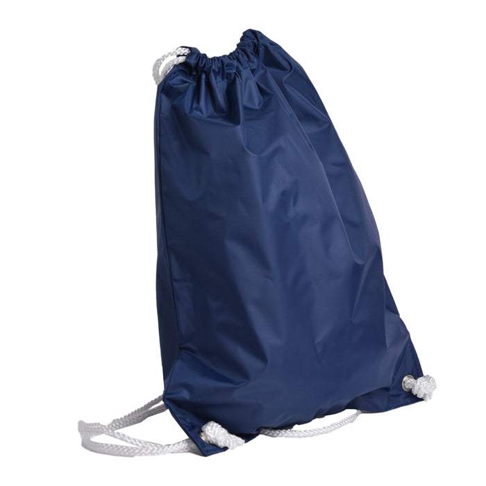 White Drawstring Sport Backpack Fitness Cinch Pack
