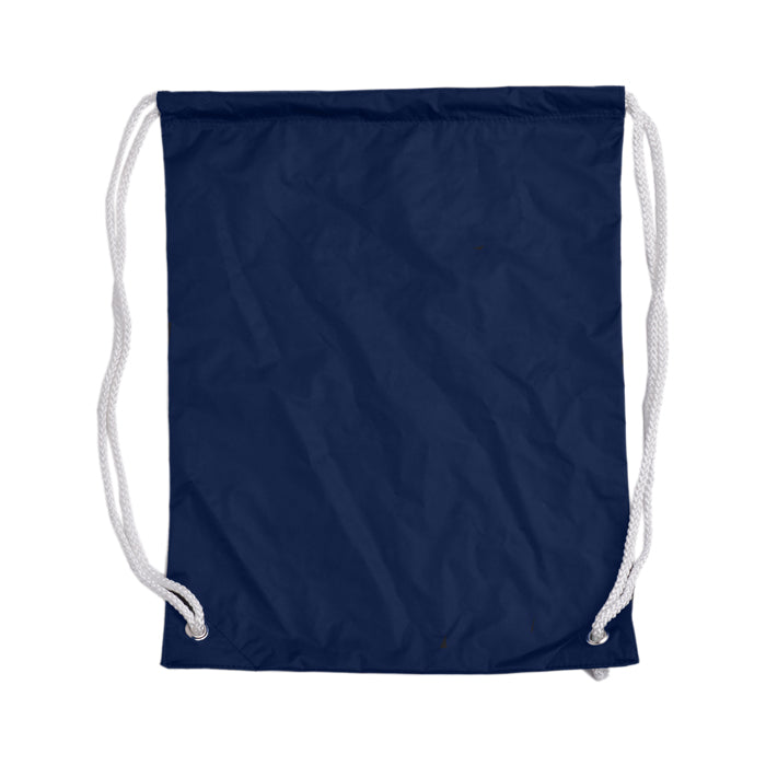 School White Drawstring Sport Backpack