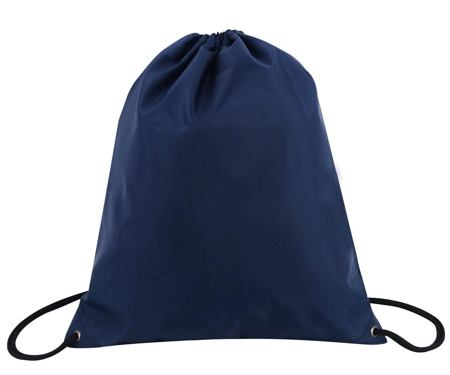 210 denier nylon black drawstring backpack