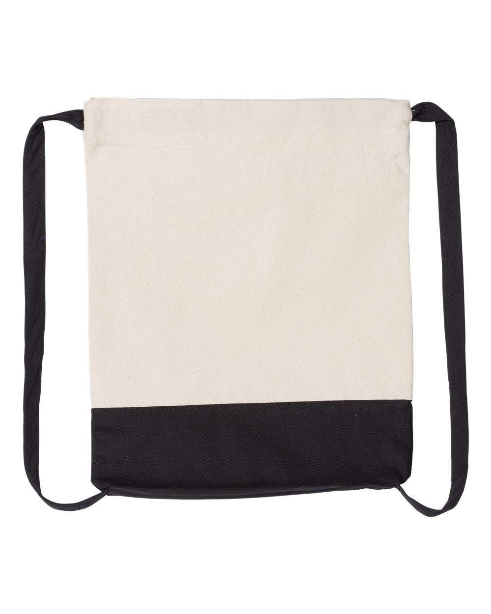 Heavy Canvas Two Colors Sport Drawstring Bags