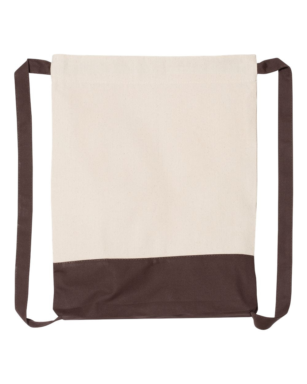 Heavy Canvas Two Colors Sport Drawstring Bags