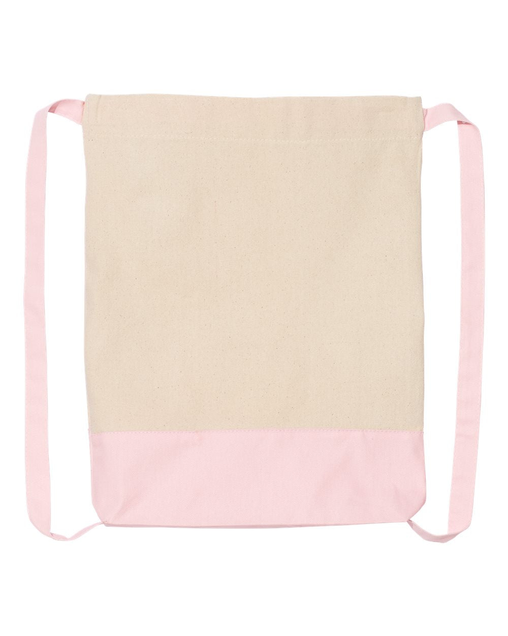 Heavy Canvas Two Colors Sport Drawstring Bags