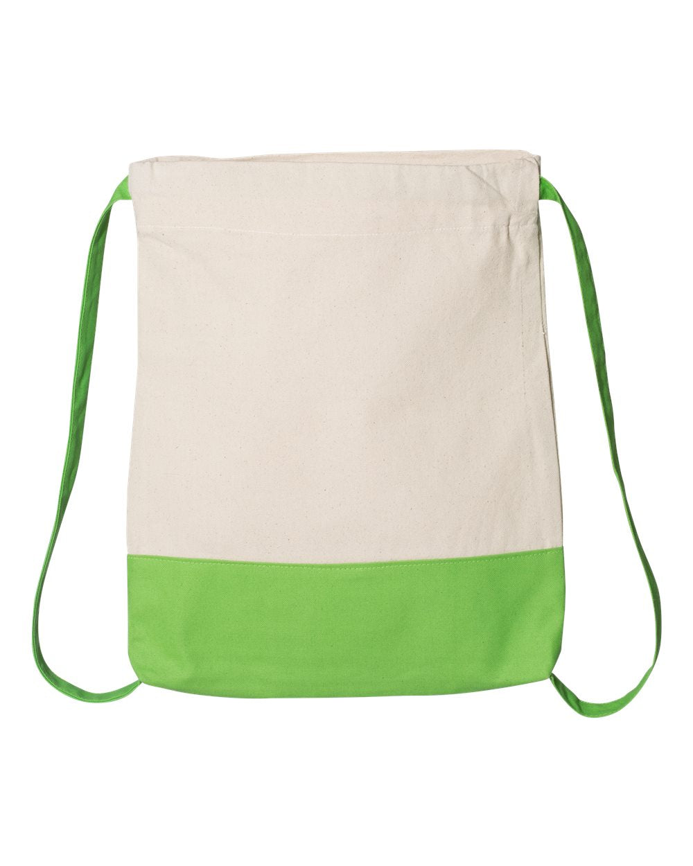 Heavy Canvas Two Colors Sport Drawstring Bags