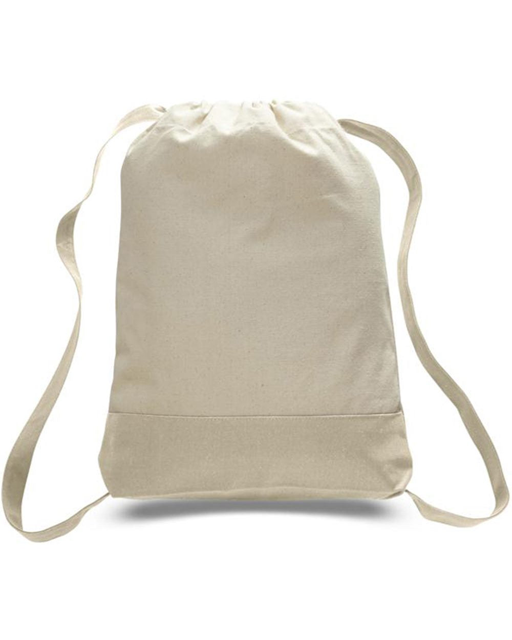 Heavy Canvas Two Colors Sport Drawstring Bags