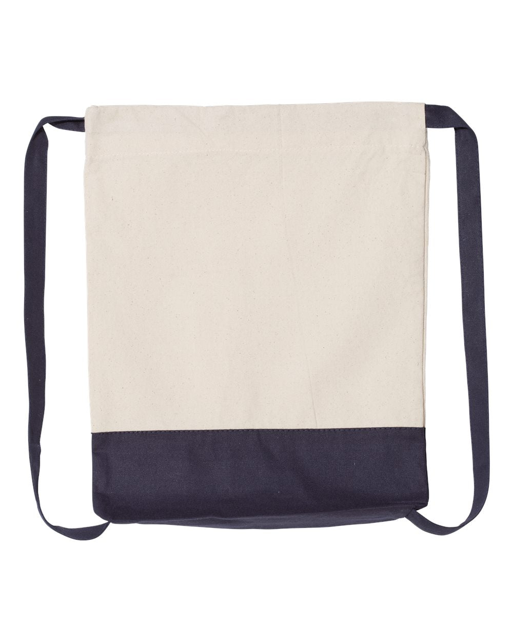 Heavy Canvas Two Colors Sport Drawstring Bags