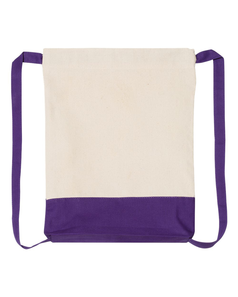 Heavy Canvas Two Colors Sport Drawstring Bags