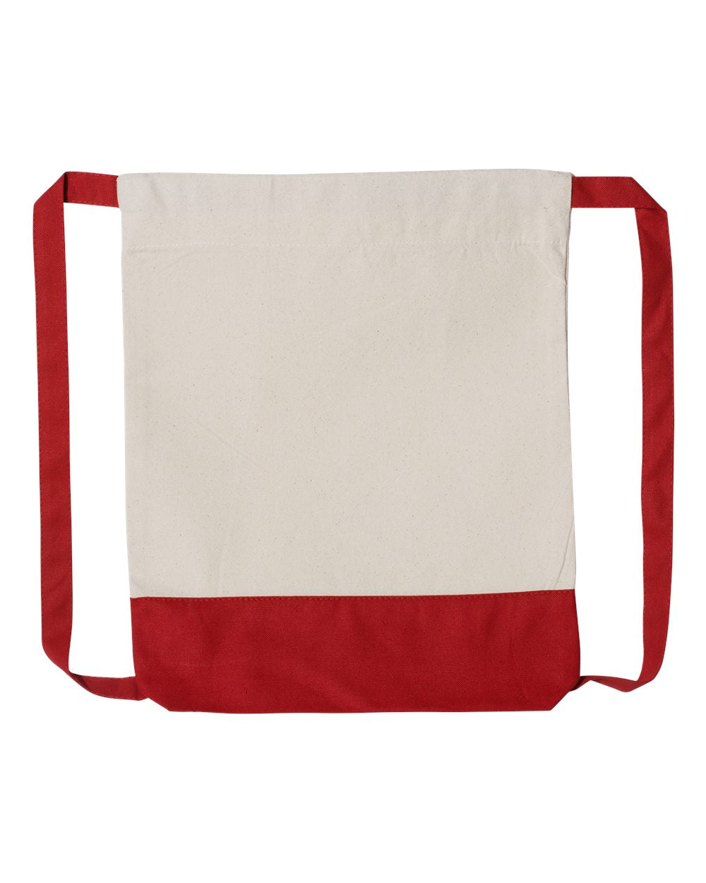 Heavy Canvas Two Colors Sport Drawstring Bags
