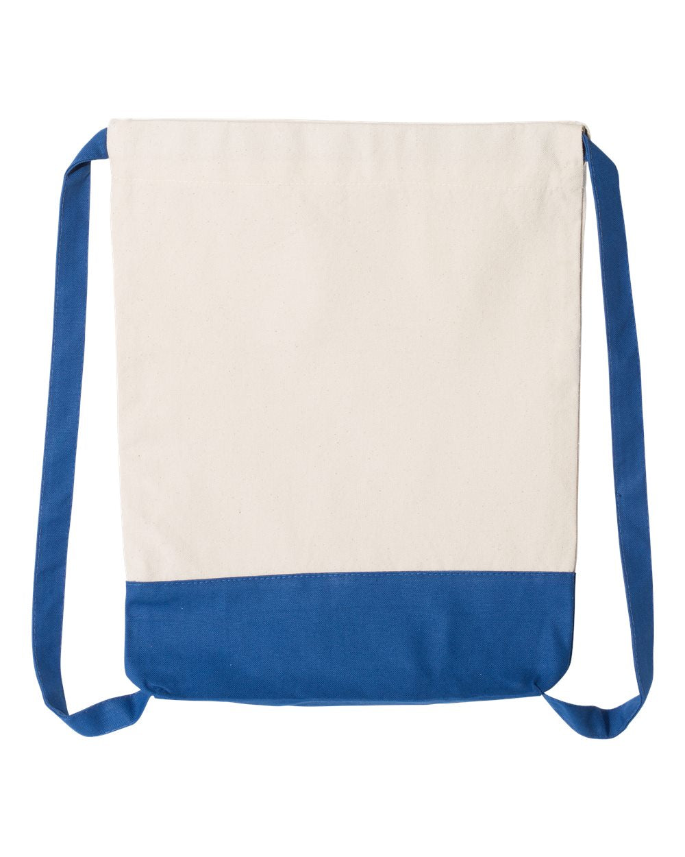 Heavy Canvas Two Colors Sport Drawstring Bags