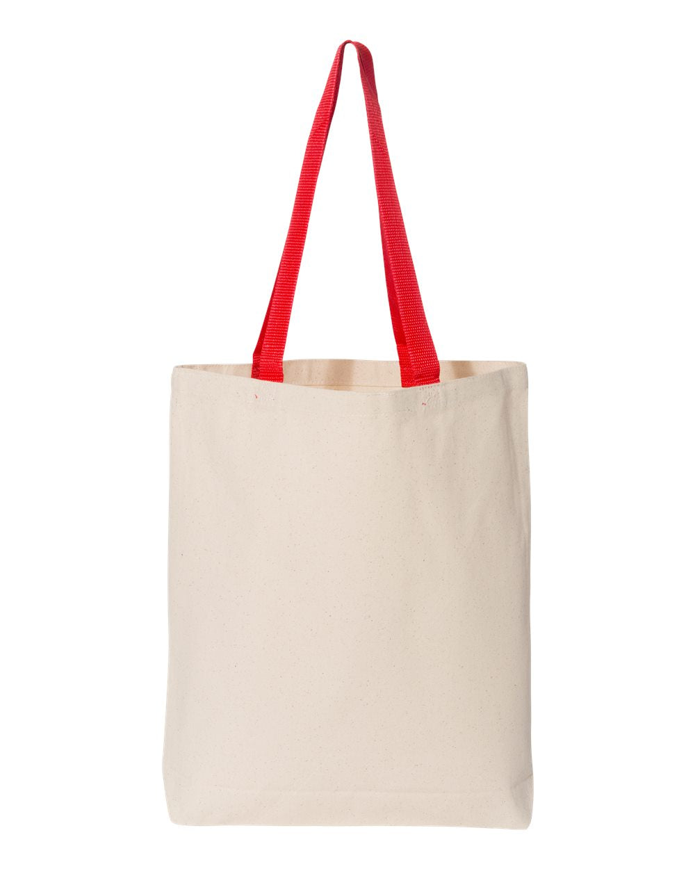 Heavy Canvas Tote With Color Handles