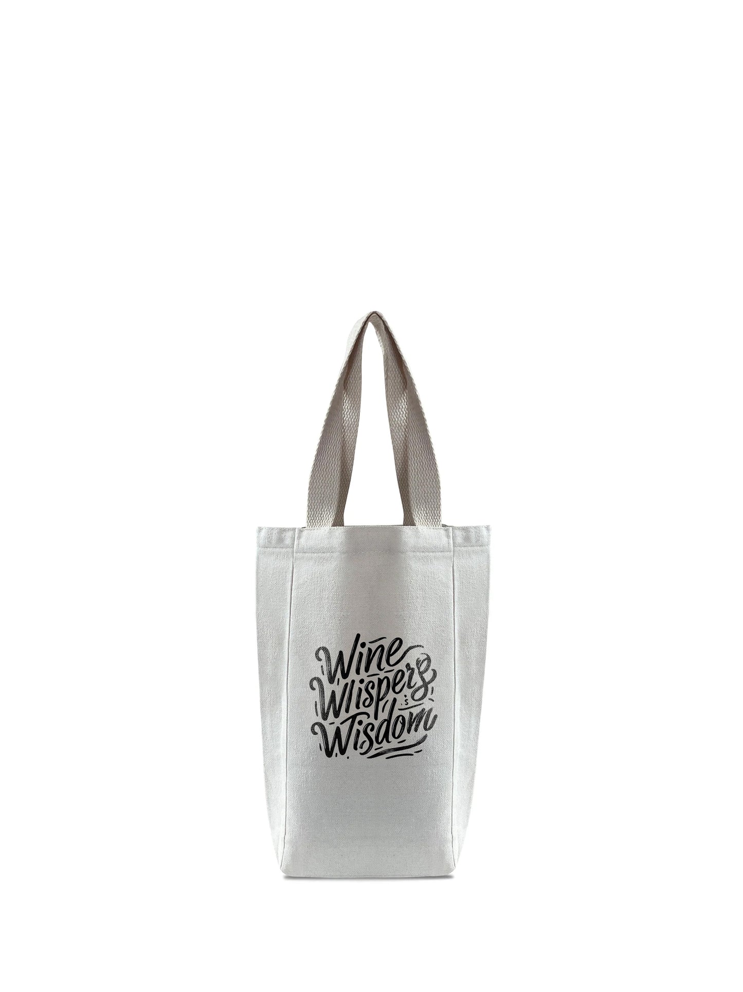 Two Bottle Cotton Canvas Wine Bag