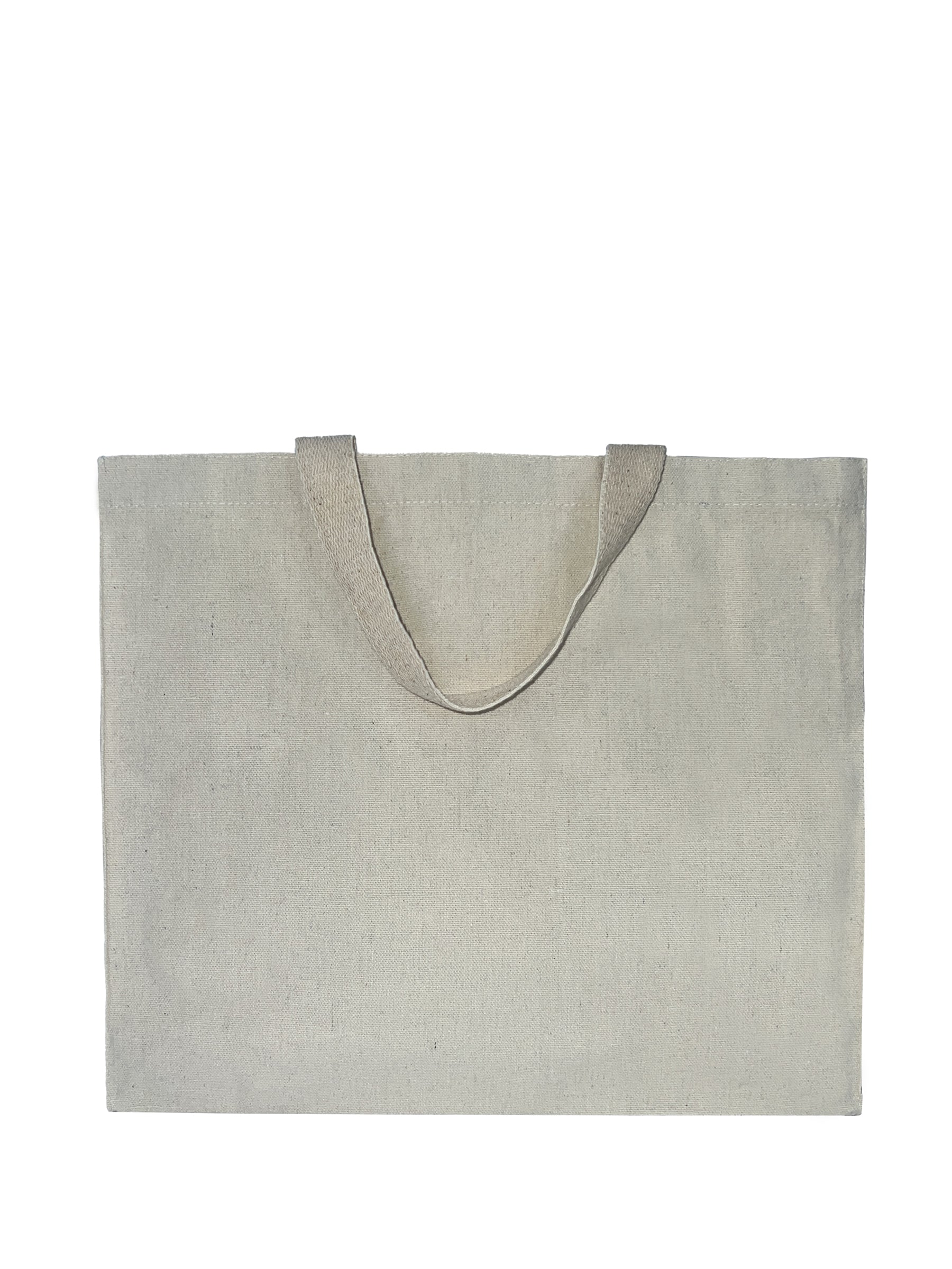 Great for customization natural color canvas tote