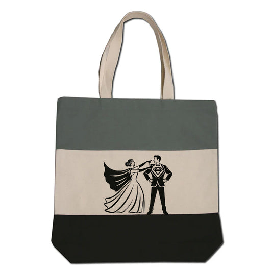 Heavy Canvas Three-Color Tote Bag