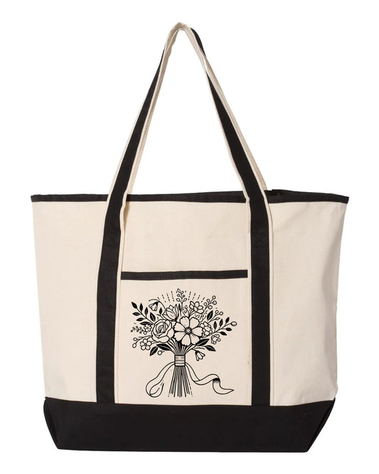 Jumbo Large Canvas Deluxe Tote Bag