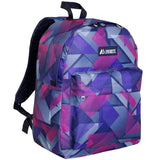 geometric pattern multicolor backpack