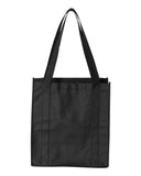 Promotional polyester shopping tote