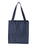 Wholesale blank polyester shopping tote bag in bulk