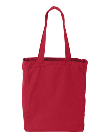 cotton canvas gusseted tote bags