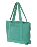 women's cotton canvas shopping tote bag