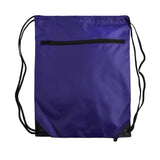 School Zipper Drawstring Backpack