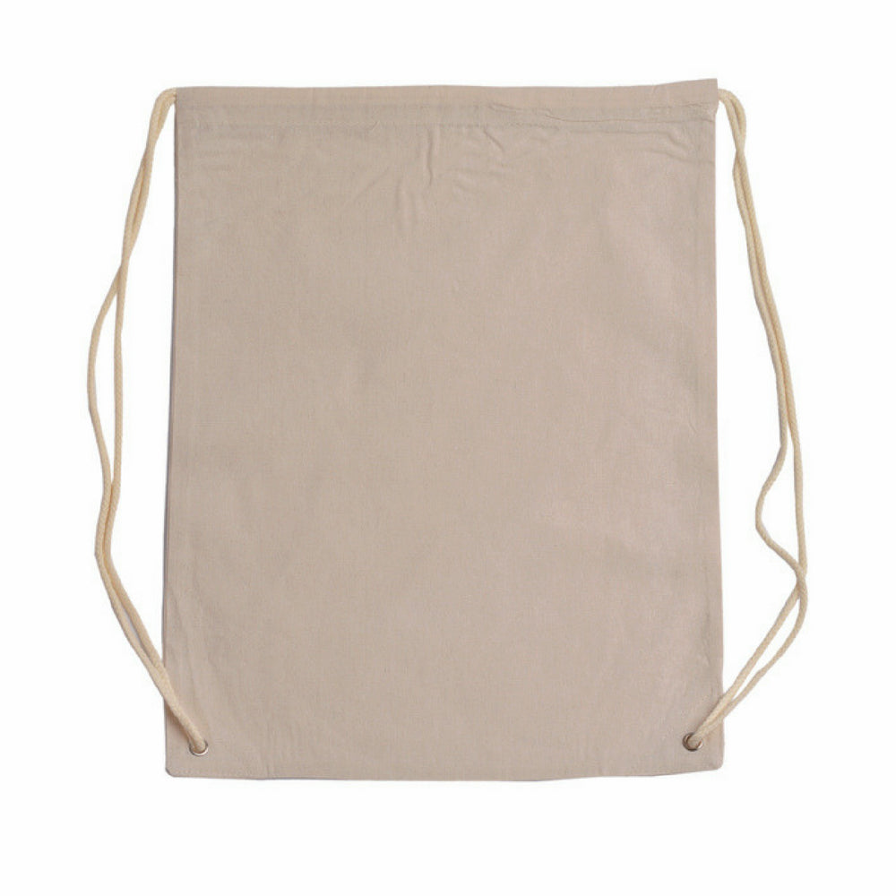Promotional Cotton Canvas Drawstring Backpack