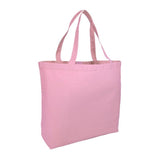 Large cotton canvas tote bag with velcro closure