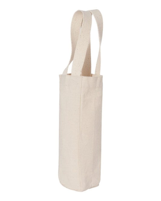 Cotton Canvas Wine Tote Bag