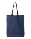 Economical Cotton Gusseted Tote Bag Navy Wholesale Customization