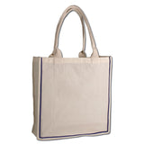 sturdy canvas gusset tote bag