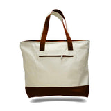 wholesale heavy canvas large zippered tote