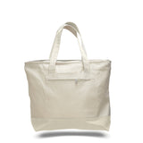 Large boat tote bag with front pocket