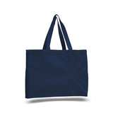 plain cotton tote bag with full gusset