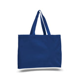 heavy duty durable cotton canvas tote with gusset