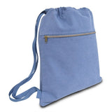 Seaside Cotton Pigment Dyed Drawstring Bag Backpack