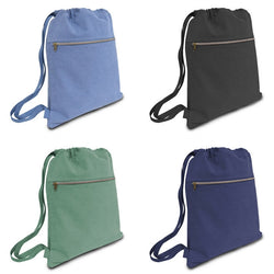 Wholesale cheap canvas drawstring backpack