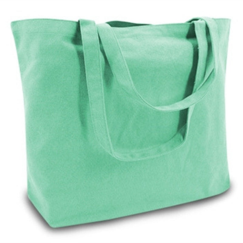 dyed canvas tote for customization