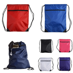 Wholesale Zipper Drawstring Backpack