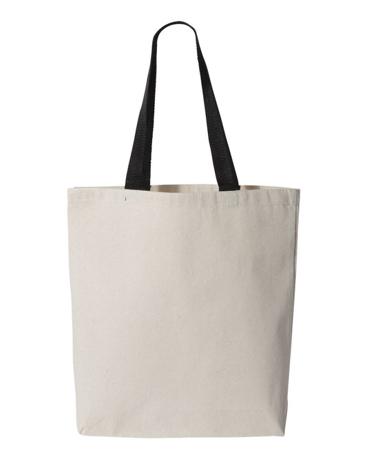 Wholesale Canvas Colored Handle Tote Bag